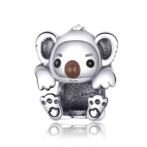 Charm de bebé koala de plata estilo Pandora - SCC1304 (imagen para) Charm de bebé koala de plata estilo Pandora - SCC1304