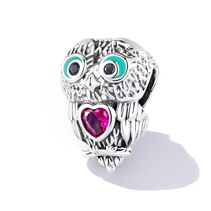 (imagen para) Charm de búho lindo estilo Pandora - SCC2253 - Ver 2