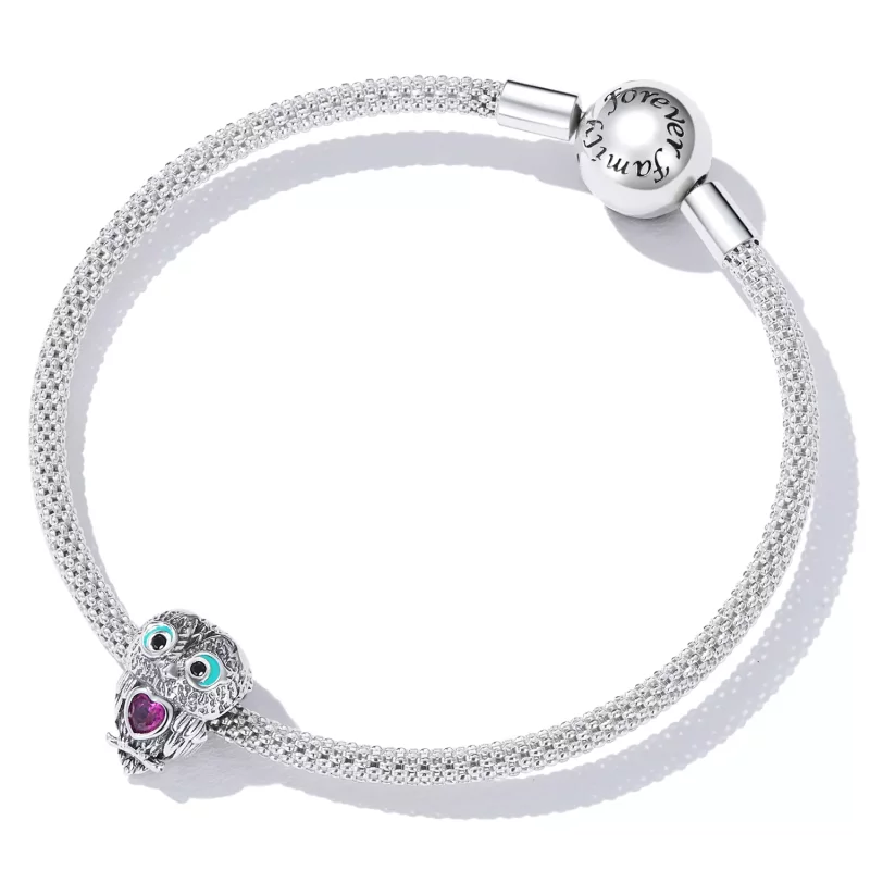 (imagen para) Charm de búho lindo estilo Pandora - SCC2253 - Ver 5
