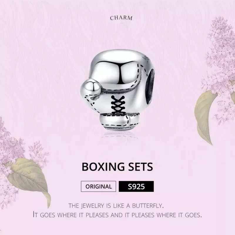 (imagen para) Charm de Boxeo en Plata de Estilo Pandora - SCC1325 - Ver 6