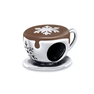 Charm de Café de Invierno con Estilo Pandora - BSC361 (imagen para) Charm de Café de Invierno con Estilo Pandora - BSC361
