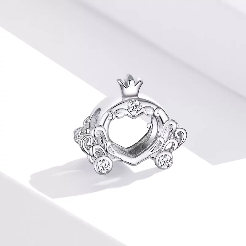 (imagen para) Charm de calabaza de Cenicienta de plata estilo Pandora - BSC270 - Ver 2