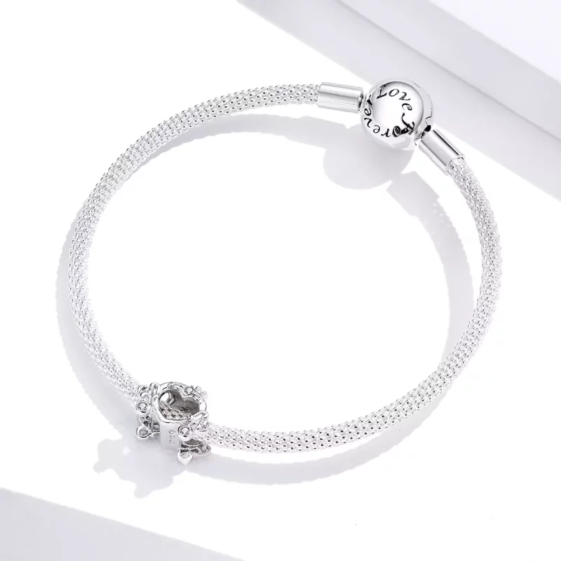 (imagen para) Charm de calabaza de Cenicienta de plata estilo Pandora - BSC270 - Ver 3