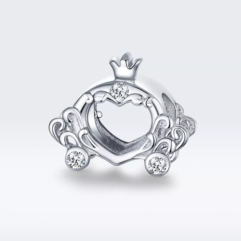 (imagen para) Charm de calabaza de Cenicienta de plata estilo Pandora - BSC270 - Ver 5