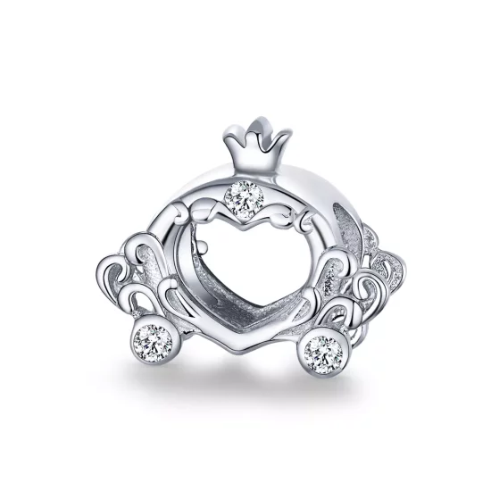 (imagen para) Charm de calabaza de Cenicienta de plata estilo Pandora - BSC270