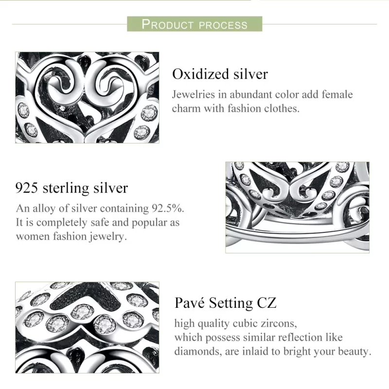 (imagen para) Charm de Calabaza de Cenicienta estilo Pandora en Plata - SCC792 - Ver 7