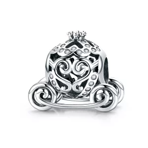 (imagen para) Charm de Calabaza de Cenicienta estilo Pandora en Plata - SCC792