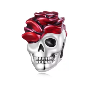(imagen para) Charm de Calavera Estilo Pandora en Rosa - SCC2403