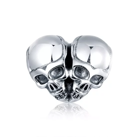(imagen para) Charm de Calaveras de Plata Estilo Pandora - SCC1519