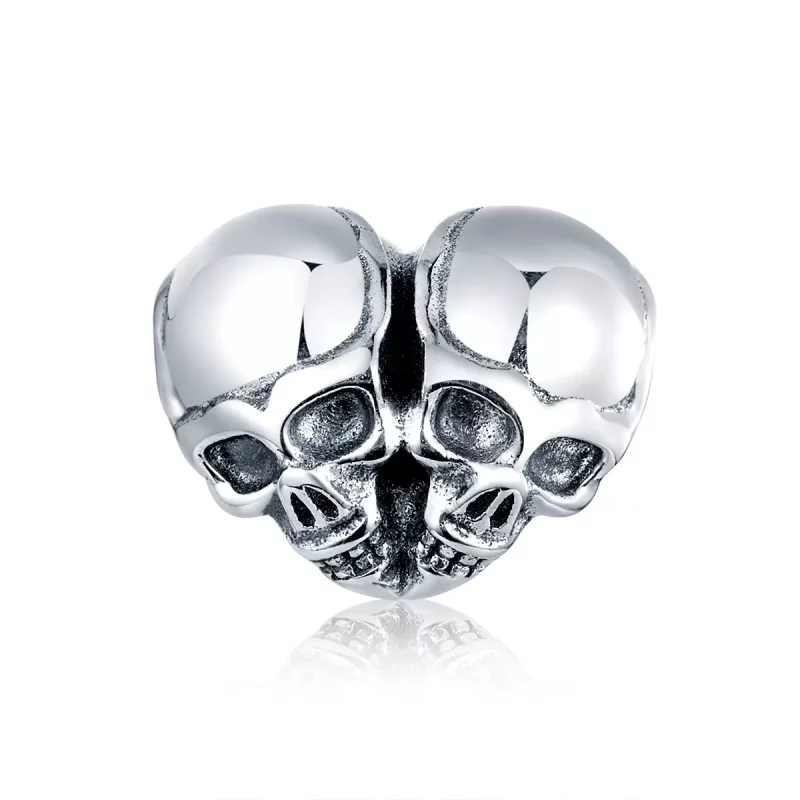 (imagen para) Charm de Calaveras de Plata Estilo Pandora - SCC1519