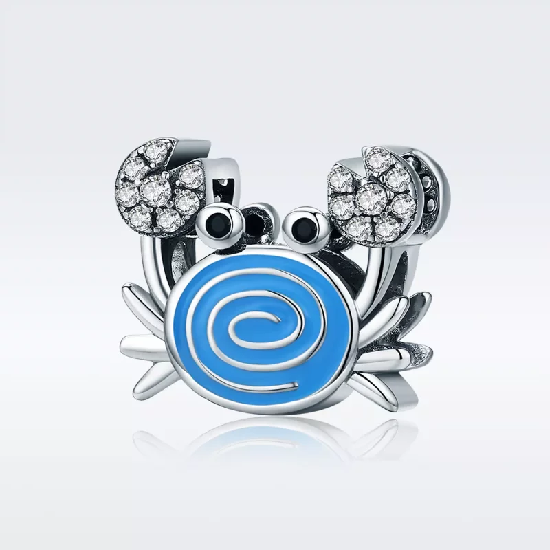 (imagen para) Charm de cangrejo divertido al estilo Pandora - SCC682 - Ver 2