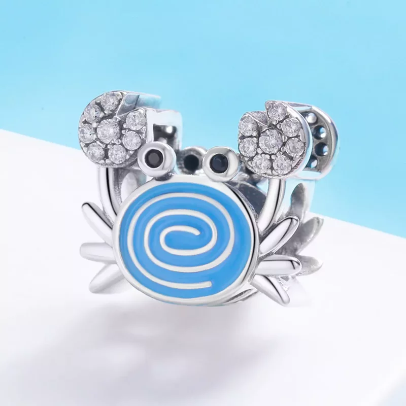(imagen para) Charm de cangrejo divertido al estilo Pandora - SCC682 - Ver 3