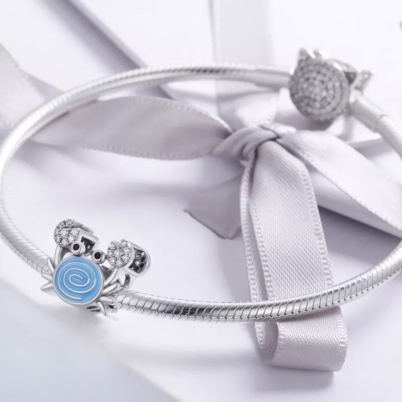 (imagen para) Charm de cangrejo divertido al estilo Pandora - SCC682 - Ver 4