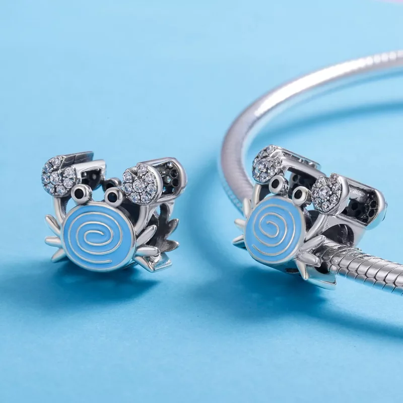(imagen para) Charm de cangrejo divertido al estilo Pandora - SCC682 - Ver 5