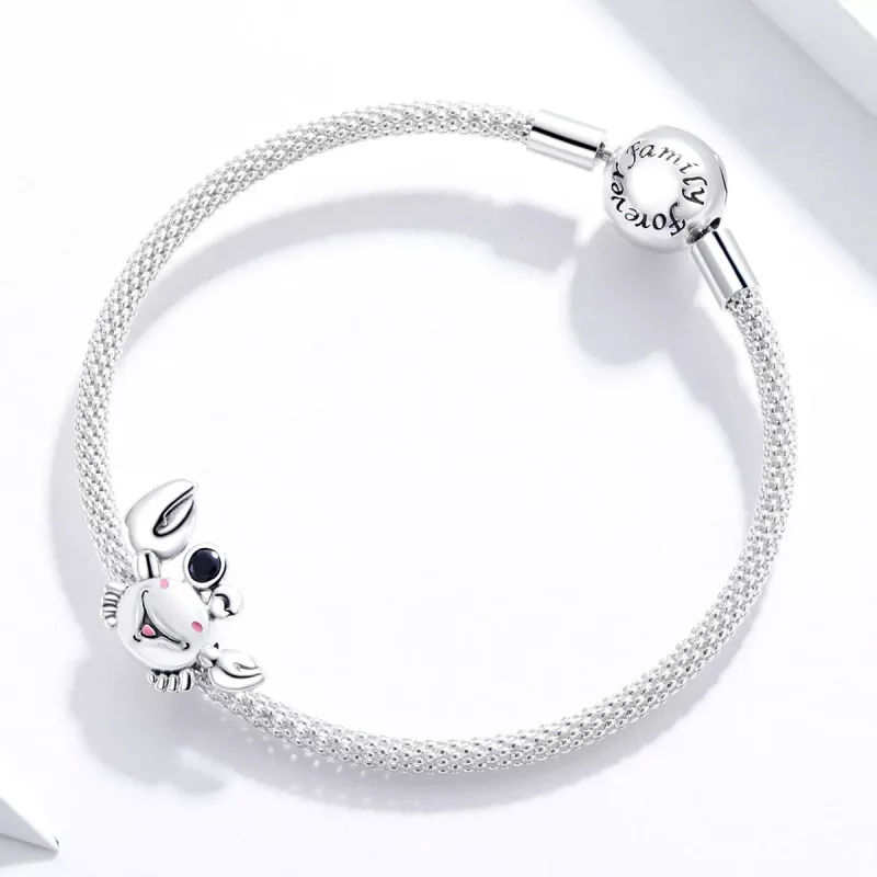 (imagen para) Charm de cangrejo pequeño estilo Pandora - SCC1655 - Ver 3