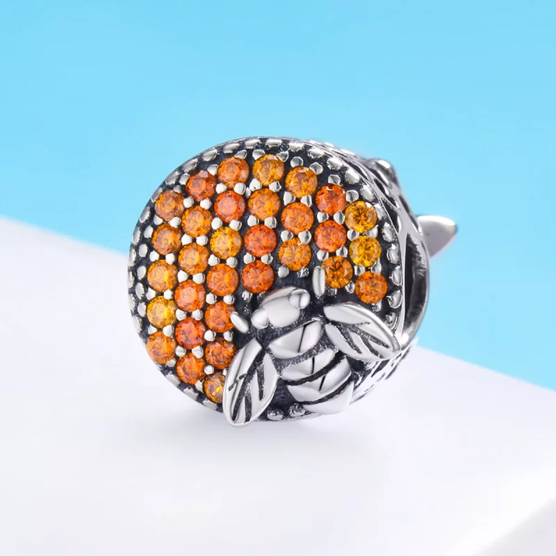 (imagen para) Charm de Casa de Abejas de Plata con Estilo Pandora - SCC654 - Ver 3