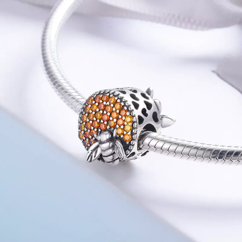 (imagen para) Charm de Casa de Abejas de Plata con Estilo Pandora - SCC654 - Ver 4