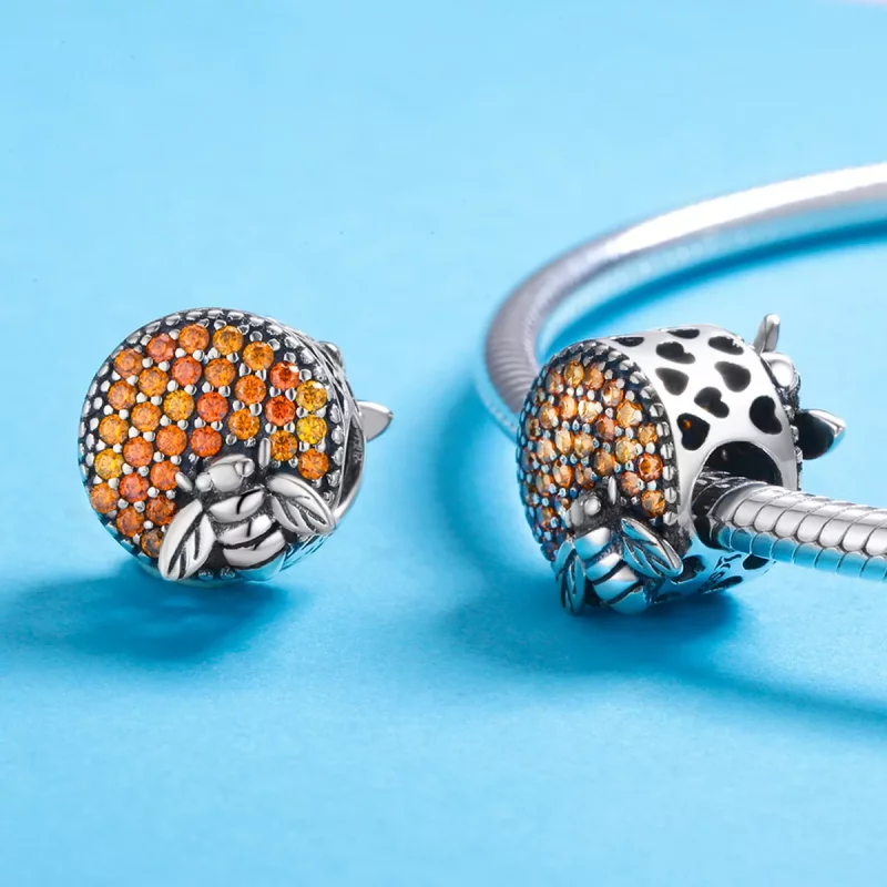 (imagen para) Charm de Casa de Abejas de Plata con Estilo Pandora - SCC654 - Ver 5