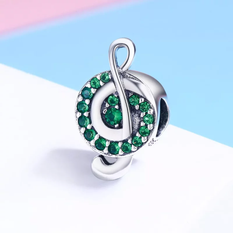 (imagen para) Charm de clave de sol estilo Pandora en plata - SCC450 - Ver 3