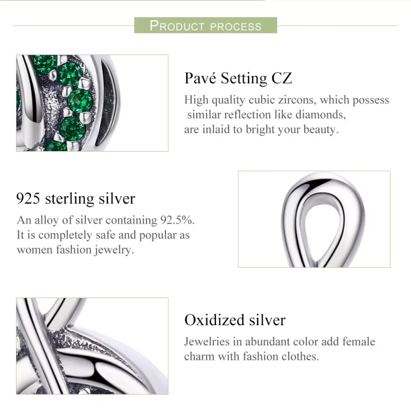 (imagen para) Charm de clave de sol estilo Pandora en plata - SCC450 - Ver 6