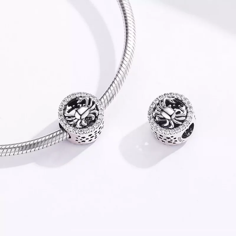(imagen para) Charm de Cáncer de Plata Estilo Pandora - SCC1213 - Ver 4