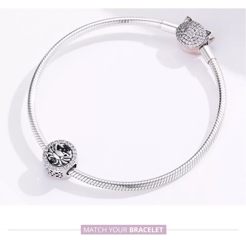 (imagen para) Charm de Cáncer de Plata Estilo Pandora - SCC1213 - Ver 6
