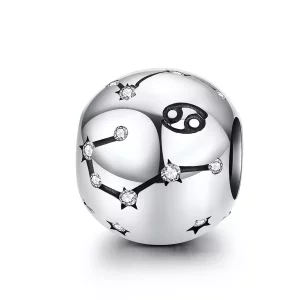(imagen para) Charm de cáncer de plata estilo Pandora - SCC1218-4