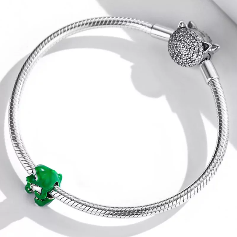 (imagen para) Charm de cocodrilo lindo estilo Pandora - SCC2008 - Ver 3