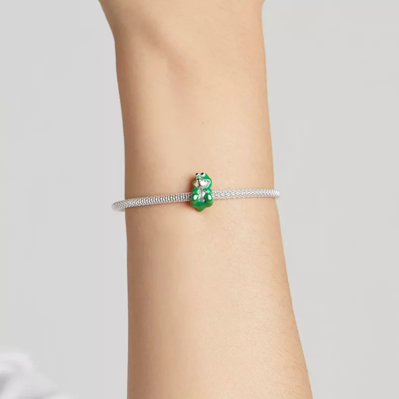(imagen para) Charm de cocodrilo lindo estilo Pandora - SCC2008 - Ver 5