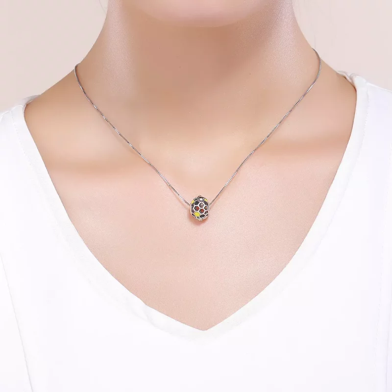 (imagen para) Charm de colmena de abejas de plata estilo Pandora - SCC779 - Ver 5