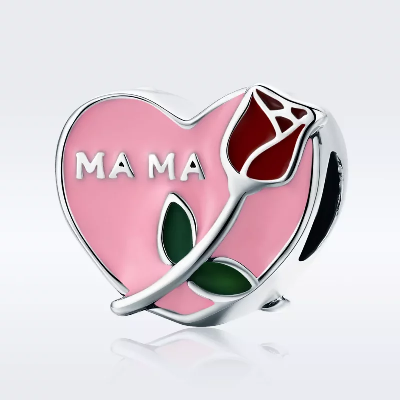 (imagen para) Charm de Confesión del Amor Materno en estilo Pandora de Plata - SCC652 - Ver 2