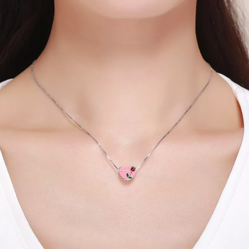 (imagen para) Charm de Confesión del Amor Materno en estilo Pandora de Plata - SCC652 - Ver 6