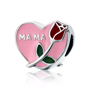 (imagen para) Charm de Confesión del Amor Materno en estilo Pandora de Plata - SCC652