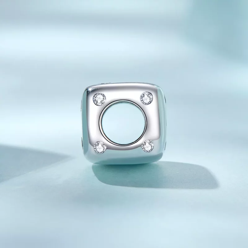 (imagen para) Charm de Dado de la Suerte al estilo Pandora - SCC2362 - Ver 3