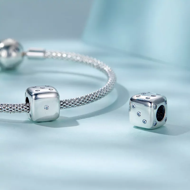 (imagen para) Charm de Dado de la Suerte al estilo Pandora - SCC2362 - Ver 6