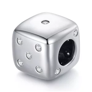 (imagen para) Charm de Dado de la Suerte al estilo Pandora - SCC2362