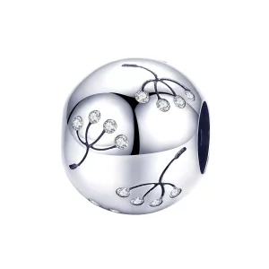 (imagen para) Charm de Diente de León de Plata estilo Pandora - BSC053