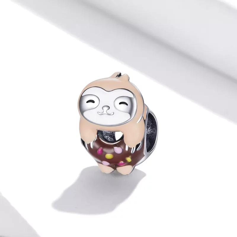 (imagen para) Charm de Donut con Estilo Pandora de Perezoso - SCC1881 - Ver 2