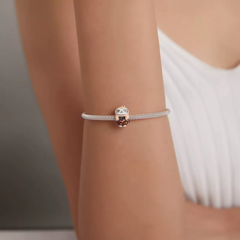 (imagen para) Charm de Donut con Estilo Pandora de Perezoso - SCC1881 - Ver 5