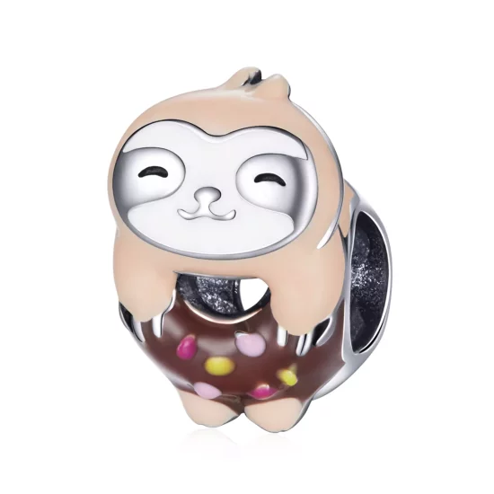 (imagen para) Charm de Donut con Estilo Pandora de Perezoso - SCC1881
