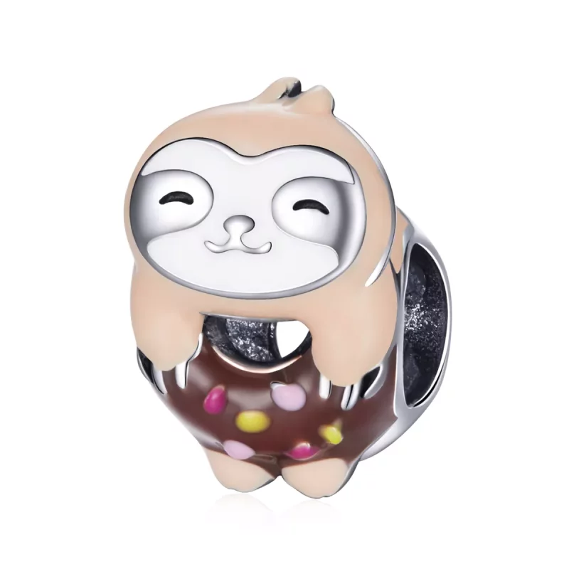 (imagen para) Charm de Donut con Estilo Pandora de Perezoso - SCC1881