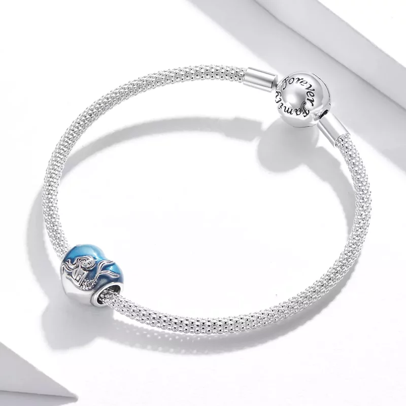 (imagen para) Charm de ensueño de la Sirenita estilo Pandora en plata - SCC1801 - Ver 3