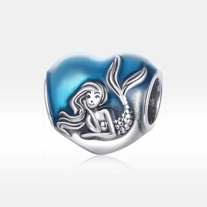 (imagen para) Charm de ensueño de la Sirenita estilo Pandora en plata - SCC1801 - Ver 5