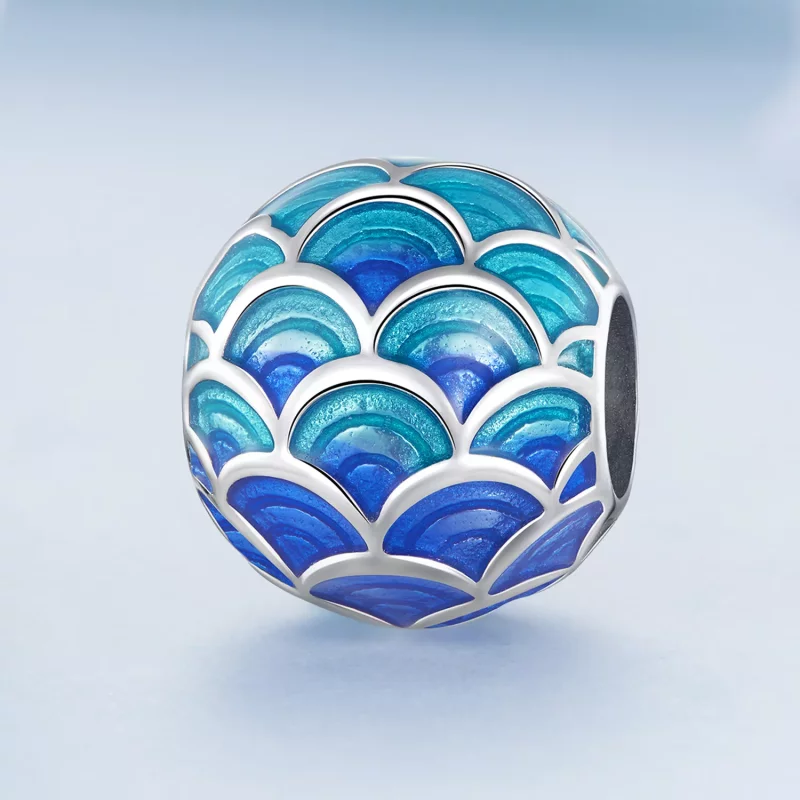 (imagen para) Charm de Escamas de Dragón al Estilo Pandora - BSC683 - Ver 2
