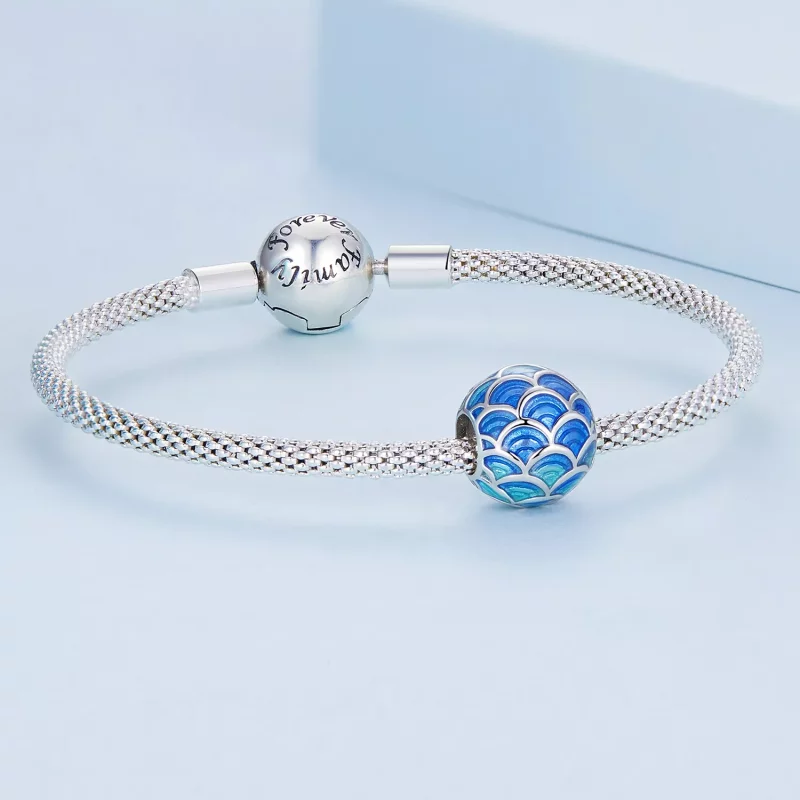 (imagen para) Charm de Escamas de Dragón al Estilo Pandora - BSC683 - Ver 5