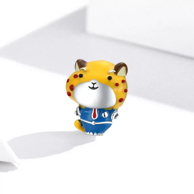 (imagen para) Charm de Estilo Pandora Cheetah Police - SCC1962 - Ver 2