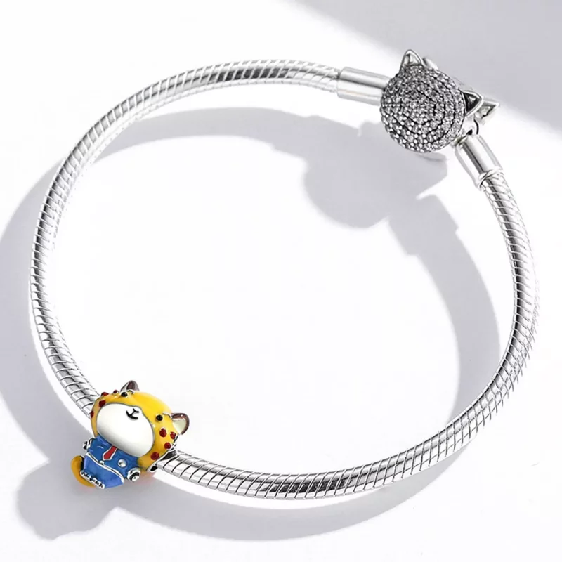 (imagen para) Charm de Estilo Pandora Cheetah Police - SCC1962 - Ver 3