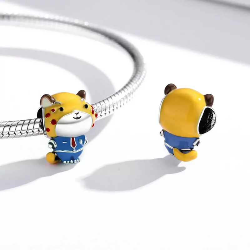 (imagen para) Charm de Estilo Pandora Cheetah Police - SCC1962 - Ver 4