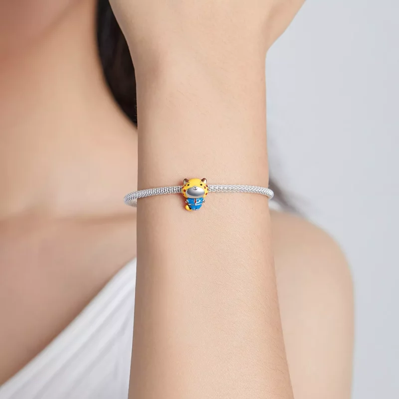(imagen para) Charm de Estilo Pandora Cheetah Police - SCC1962 - Ver 5
