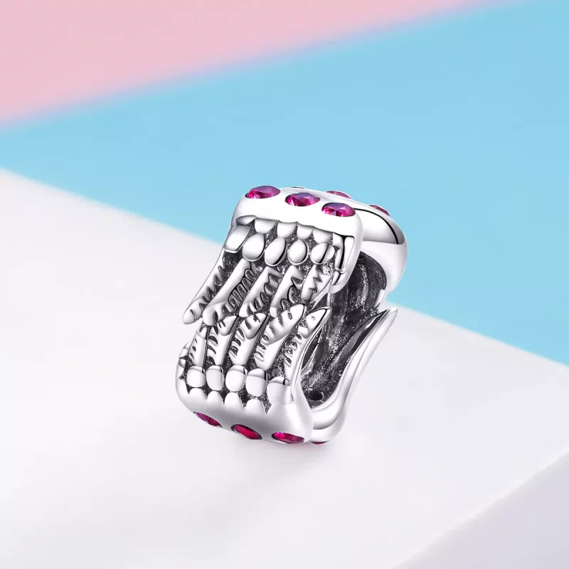 (imagen para) Charm de estilo Pandora con alas - SCC948 - Ver 2
